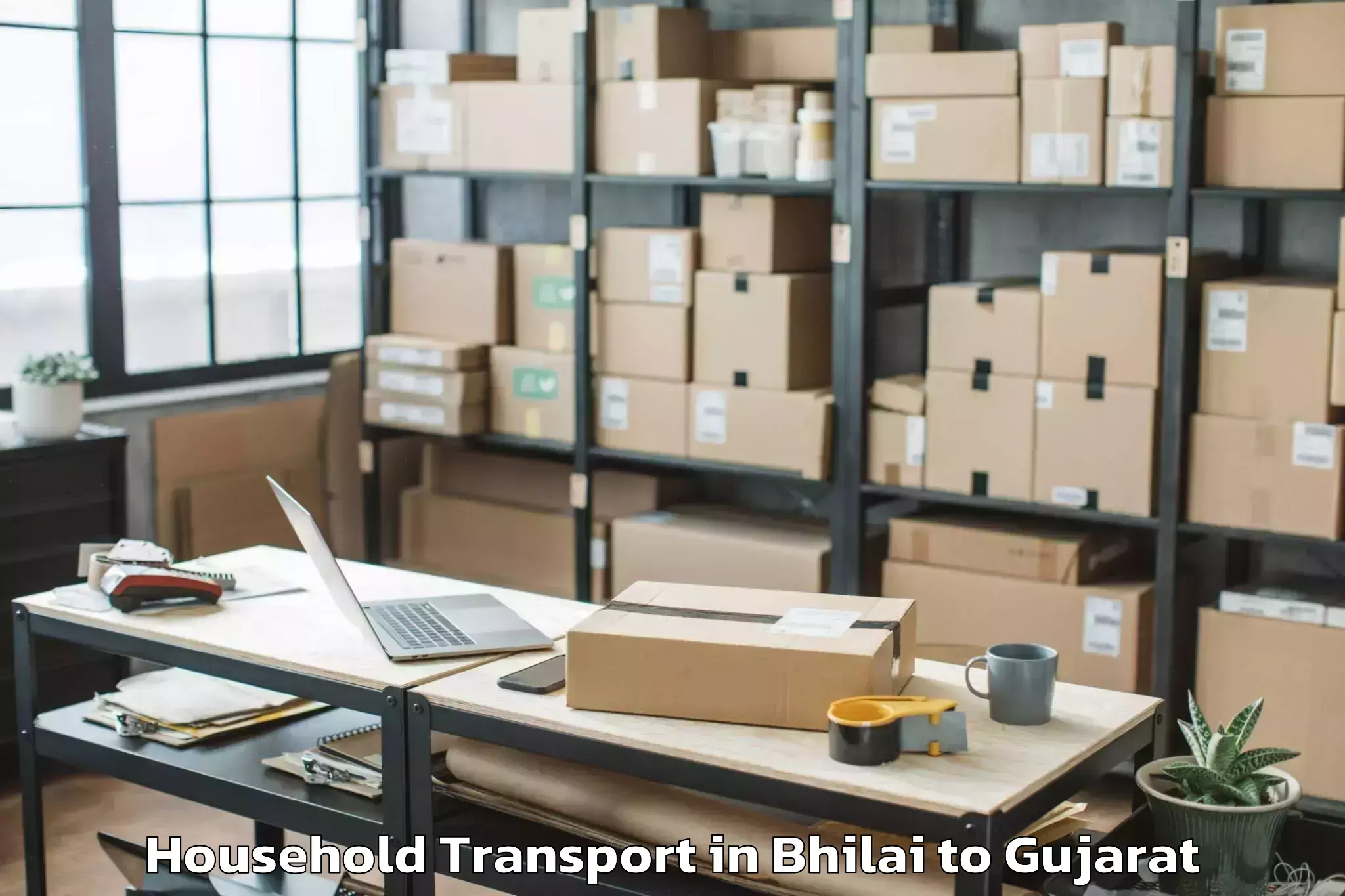 Quality Bhilai to Deesa Household Transport